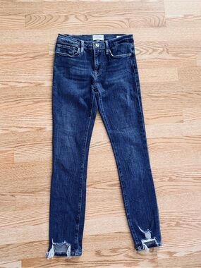 FRAME distressed skinny blue  jeans size 26 for women